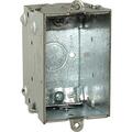 Hubbell Electrical Box, 12.5 cu in, Switch Box, 1 Gang, Steel, Rectangular 4018420